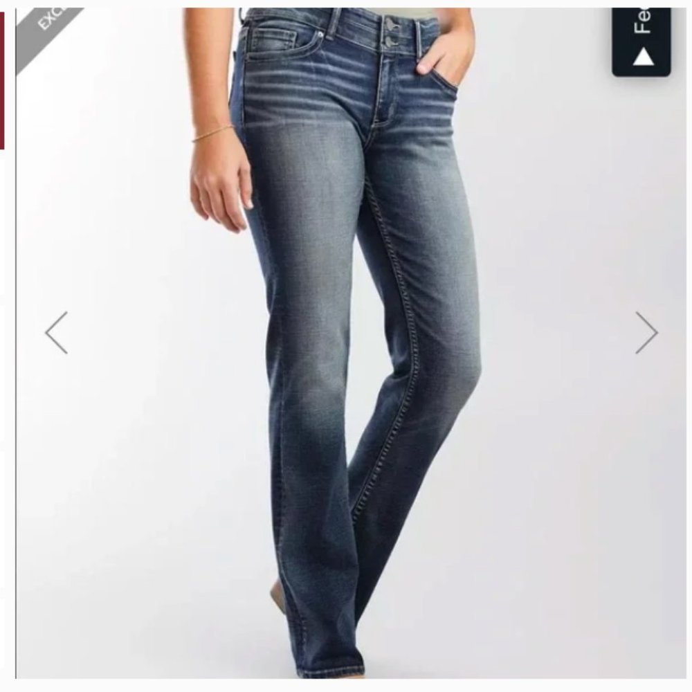 Buckle BKE Denim Payton Universal Fit Mid-Rise Bootcut Jeans 31 X 29.5
